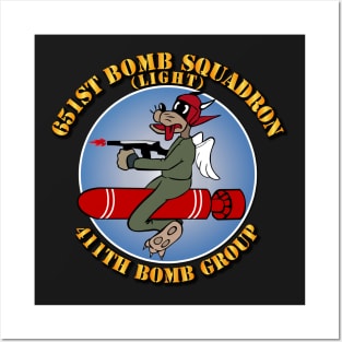 651st BS (Light) - 411th BG w Txt Posters and Art